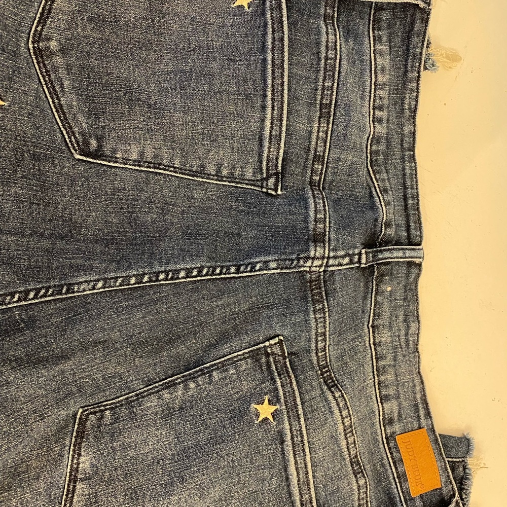 Denim Jeans with Star Accents